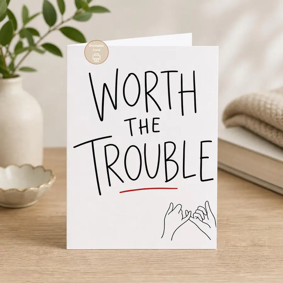 Styled product mockup: Some relationships are messy, honest, and still worth choosing.
